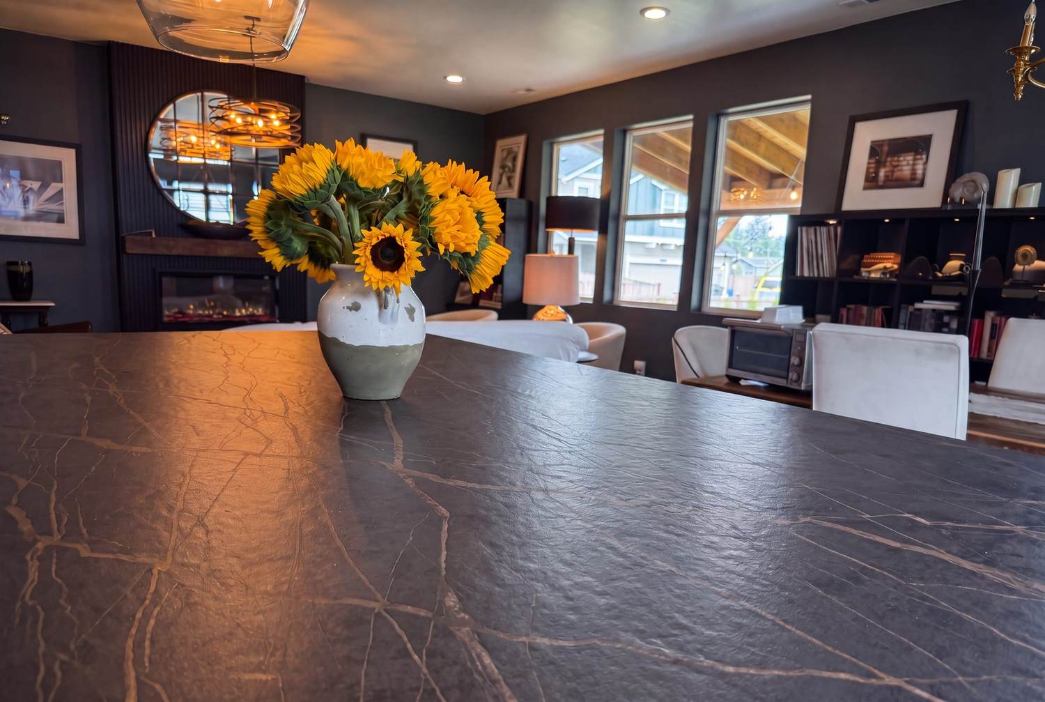 Island countertop detail